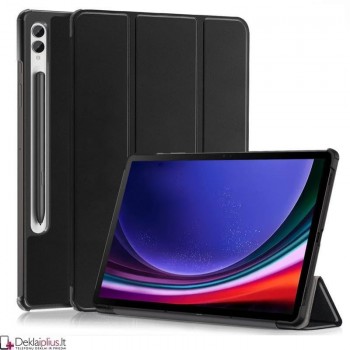 Dirbtinės odos atverčiamas dėklas - juodas (Samsung Tab S8 Ultra /Tab S9 Ultra (x910-x916/Tab S10 Ultra SM-X920-X926B) Dirbtinės odos atverčiamas dėklas - juodas (Samsung Tab S8 Ultra /Tab S9 Ultra (x910-x916/Tab S10 Ultra SM-X920-X926B)